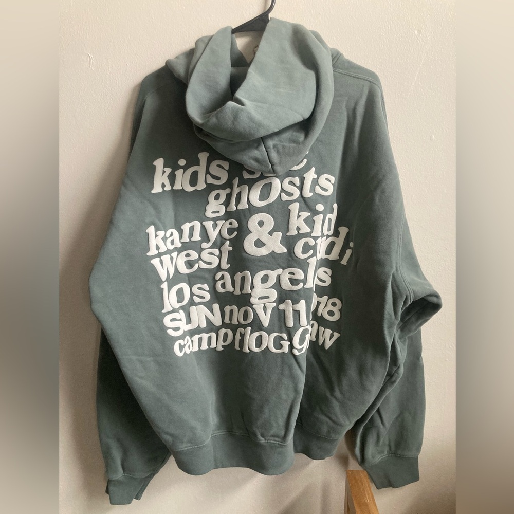 NEW! CPFM Hoodie "KIDS SEE GHOSTS" Glacier Size L Cactus Plant Flea Market RARE - Picture 2 of 5